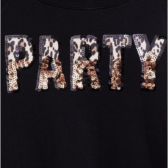 Torrid Gold Sequin & Black Party Sweatshirt Size 16 - Picture 7 of 11